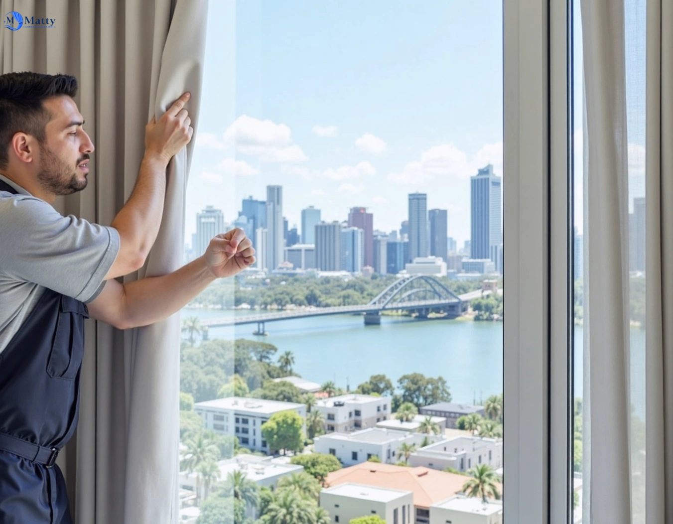 Professional curtain steam cleaning service north-ryde-nsw QLD by Matty Curtain Cleaning